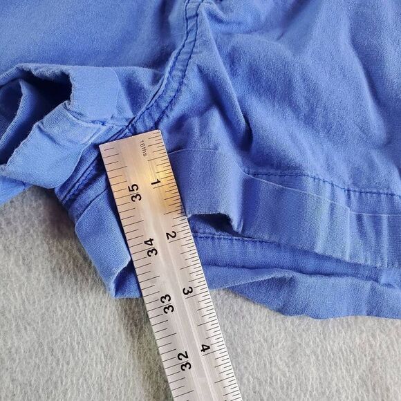 Le Tigre Shorts Juniors 9 Blue Solid Chino Flat Front - Picture 6 of 8